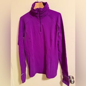 Lululemon Purple Half-Zip Pullover Run Top size 8